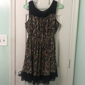 Feather Print Dress